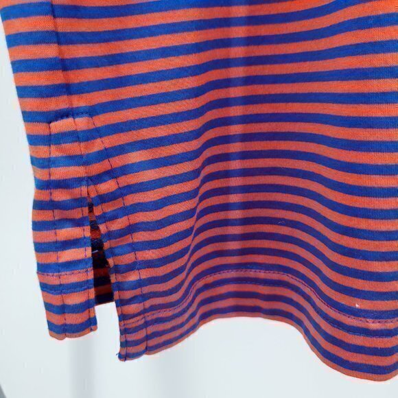 Peter Millar Short Sleeve Polo Striped Red/Blue XL Contrast Collar 100% Cotton - Picture 15 of 16